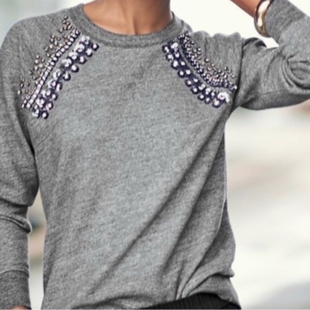 Jcrew Embellished Sweater